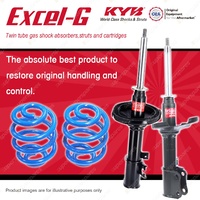 Front KYB EXCEL-G Shock Absorbers + Super Low Coil Springs for SUZUKI Baleno GC