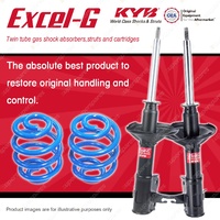 Front KYB EXCEL-G Shocks Super Low Coil Springs for MITSUBISHI Lancer Mirage CE