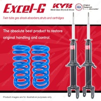 Front KYB EXCEL-G Shock Absorbers + Raised Coil Springs for FORD Falcon EA