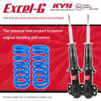 Front KYB EXCEL-G Shock Absorbers + Raised Coil Springs for FORD Territory SX SY