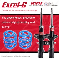 Front KYB EXCEL-G Shock Absorbers + Sport Low Coil Springs for HYUNDAI Getz TB