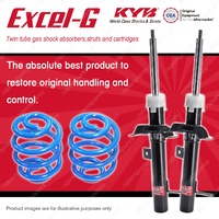 Front KYB EXCEL-G Shock Absorbers + Super Low Coil Springs for FORD Focus LR