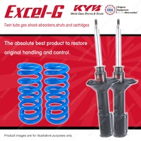 Front KYB EXCEL-G Shock Absorbers Coil Springs for MITSUBISHI Cordia AA AB AC