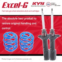 Front KYB EXCEL-G Shocks Super Low Coil Springs for MITSUBISHI Cordia AA AB AC