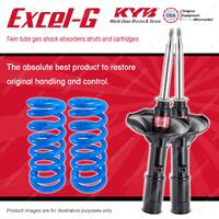 Front KYB EXCEL-G Shock Absorbers + STD Coil Springs for MITSUBISHI Galant HG HH