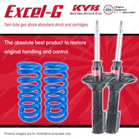 Front KYB EXCEL-G Shock Absorbers + STD Coil Springs for MITSUBISHI Galant HH