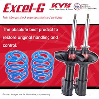 Front KYB EXCEL-G Shock Absorbers + Sport Low Coil Springs for MAZDA MX-6 GE