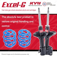 Front KYB EXCEL-G Shocks Sport Low Coil Springs for SUBARU Liberty BC BF