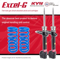 Front KYB EXCEL-G Shock Absorbers + Raised Coil Springs for HYUNDAI Sonata Y3