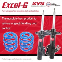 Front KYB EXCEL-G Shock Absorbers + Super Low Coil Springs for NISSAN 200SX S14