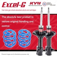 Front KYB EXCEL-G Shock Absorbers Sport Low Coil Springs for SUBARU Impreza GD9