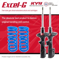 Front KYB EXCEL-G Shocks Raised Coil Springs for HOLDEN Commodore VR VS FWD