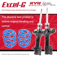 Front KYB EXCEL-G Shock Absorbers Sport Low Coil Springs for SUBARU Forester SG9