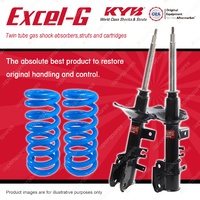 Front KYB EXCEL-G Shock Absorbers Raised Coil for NISSAN Pathfinder R50