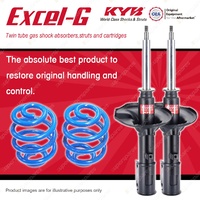 Front KYB EXCEL-G Shocks Sport Low Coil Springs for MITSUBISHI Verada KR KS