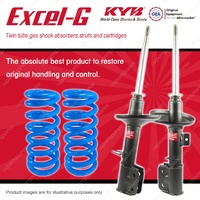 Front KYB EXCEL-G Shock Absorbers + Raised Coil Springs for HOLDEN Commodore VZ