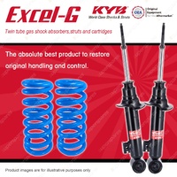 Front KYB EXCEL-G Shocks HD Raised Coil Springs for MITSUBISHI Triton ML MN