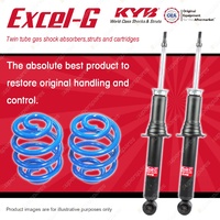 Front KYB EXCEL-G Shock Absorbers + Sport Low Coil Springs for LEXUS LS400 UCF10