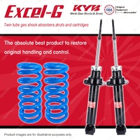 Front KYB EXCEL-G Shocks HD Raised Coil Springs for MITSUBISHI Pajero NM