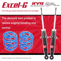 Front KYB EXCEL-G Shock Absorbers Sport Low Coil Springs for NISSAN Skyline R33