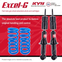 Front KYB EXCEL-G Shock Absorbers + Raised Coil Springs for HOLDEN Colorado RG