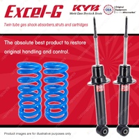 Front KYB EXCEL-G Shocks Raised Coil Springs for MITSUBISHI Pajero NT NW