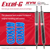 Front KYB EXCEL-G Shock Absorbers Raised Coil Springs for NISSAN Patrol GU VIII