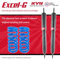 Front KYB EXCEL-G Shocks Coil Springs for TOYOTA Landcruiser HZJ80R HDJ80 FZJ80