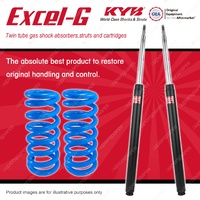 Front KYB EXCEL-G Shock Absorbers + Raised Coil Springs for BMW 3 Series 316 E21