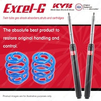 Front KYB EXCEL-G Shock Absorbers + Sport Low Coil Springs for NISSAN 200B