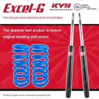 Front KYB EXCEL-G Shock Absorbers + Standard Coil Springs for VOLVO 740 940