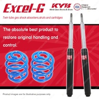 Front KYB EXCEL-G Cartrige Shock Absorbers + Sport Low Coil Springs for SAAB 900