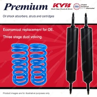 Front KYB PREMIUM Shock Absorbers Raised Coil Springs for LAND ROVER Range Rover