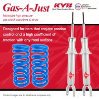 Front KYB GAS-A-JUST Shock Absorbers + Standard Coil Springs for FORD Falcon FG
