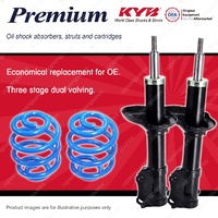 Front KYB PREMIUM Strut Shocks Sport Low Coil Springs for VOLKSWAGEN Golf MkIII