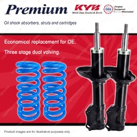 Front KYB PREMIUM Strut Shock Absorbers + Coil Springs for VOLKSWAGEN Golf MkIII