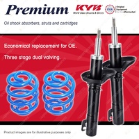 Front KYB PREMIUM Strut Shocks Sport Low Coil Springs for VOLKSWAGEN Golf MkIV