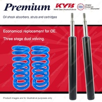 Front KYB PREMIUM Shock Absorbers + Raised Coil Springs for VOLKSWAGEN Golf MkI