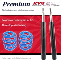 Front KYB PREMIUM Shock Absorbers Sport Low Coil Springs for VOLKSWAGEN Golf MkI