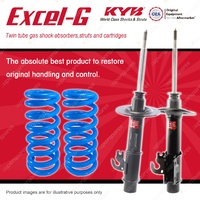 Front KYB EXCEL-G Shock Absorbers + STD Coil Springs for HOLDEN Commodore VE FWD