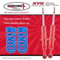 Front KYB SKORCHED Shocks Raised Coil for Landcruiser Prado GRJ150R KDJ150R