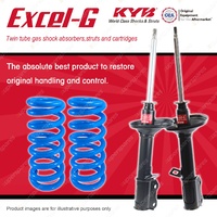 Rear KYB EXCEL-G Shock Absorbers Raised Coil Springs for TOYOTA Corolla AE 80 82