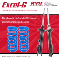 Rear KYB EXCEL-G Shock Absorbers STD Coil Springs for FORD Laser KC KE Meteor GC