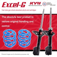 Rear KYB EXCEL-G Shock Absorbers + Sport Low Coil Springs for HYUNDAI Accent LC