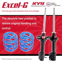 Rear KYB EXCEL-G Shock Absorbers + Super Low Coil Springs for MAZDA 323 BG BG