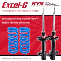 Rear KYB EXCEL-G Shock Absorbers STD Coil Springs for FORD Laser KJ