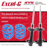 Rear KYB EXCEL-G Shock Absorbers + Super Low Coil Springs for MAZDA 323 BA