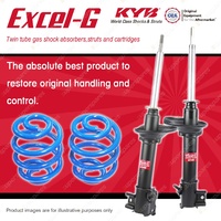 Rear KYB EXCEL-G Shock Absorbers Super Low Coil Springs for NISSAN Bluebird U13