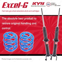 Rear KYB EXCEL-G Shock Absorbers + Super Low Coil Springs for MAZDA 626 GE