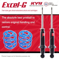 Rear KYB EXCEL-G Shock Absorbers Super Low Coil Springs for HOLDEN Commodore VF